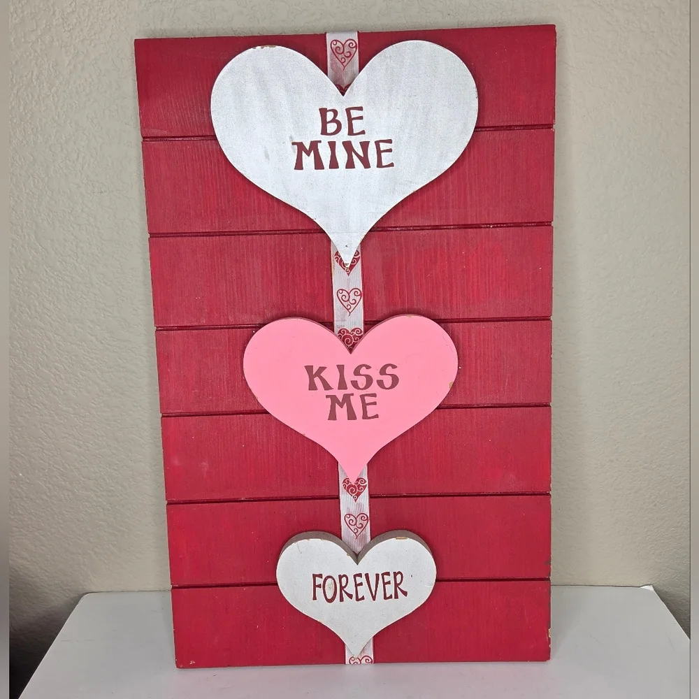 Valentine's Day Heart Wooden Handmade Wall Decor Porch Decor